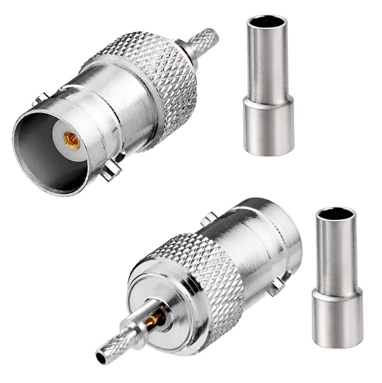 P Plus 75 Ohm BNC Female Connector Crimp/Solder Attachment for RG179,RG187